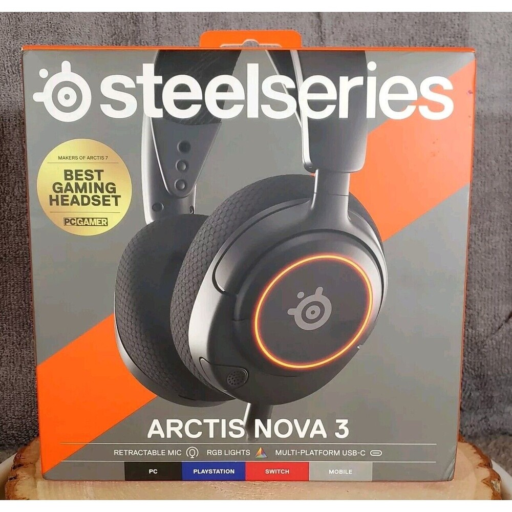 SteelSeries Arctis Nova 3 Over-Ear Gaming Headset - Black